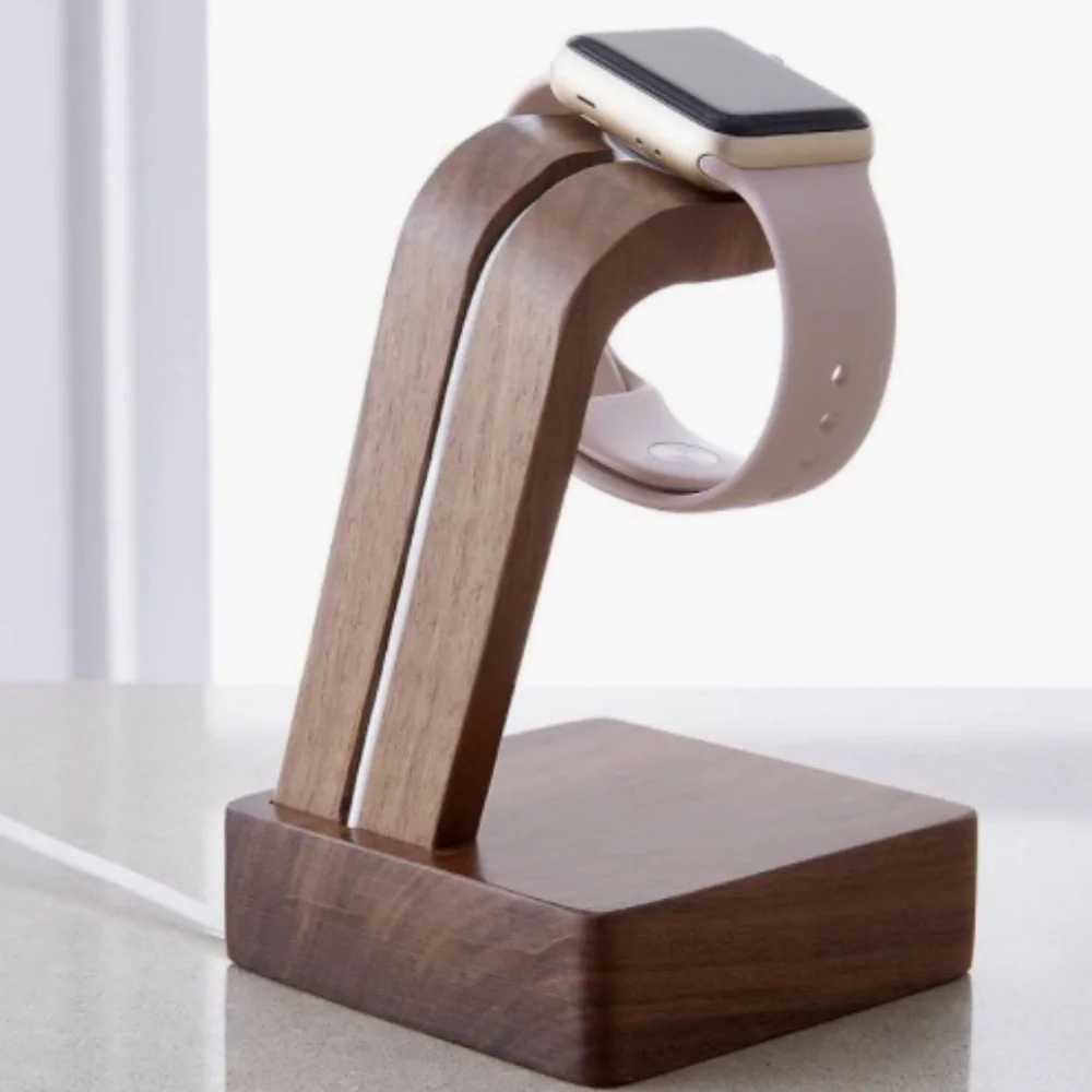 Wooden Apple Watch Charging Stand
